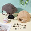 40Sets 4 Colors Iron Baseball Hat Cap Buckle Strap Clasp Clip Kit FIND-BC0014-11-4
