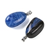 Natural Dyed & Heated Agate Tumbled Stone Pendants GG-K002-07E-2