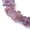 Natural Amethyst Chip Beaded Stretch Bracelets BJEW-JB11133-10-4