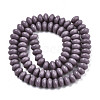 Opaque Solid Color Glass Beads Strands X-GLAA-R217-02-A02-2