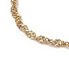 304 Stainless Steel Singapore Chain Slider Bracelet Making AJEW-JB01328-01-4