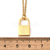 304 Stainless Steel Rolo Chain Pendant Necklaces NJEW-S444-01G-10-3