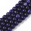 Natural Quartzite Jade Beads Strands G-S150-57-6mm-1-1