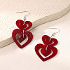 Valentine's Day Acrylic Dangle Earrings WG84630-01-1