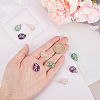 DICOSMETIC 12 Pcs 3 Styles Natural Mixed Stone Pendants FIND-DC0001-48-3