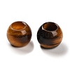 Natural Tiger Eye European Beads G-R488-01J-2