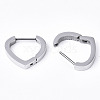 304 Stainless Steel Huggie Hoop Earrings EJEW-N016-001-3