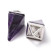 Natural Amethyst Pendants G-E577-01P-06-3