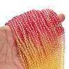 Transparent Painted Glass Beads Strands X1-DGLA-A034-T3mm-A07-2