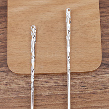 Alloy Hair Stick Findings PW-WG70408-01