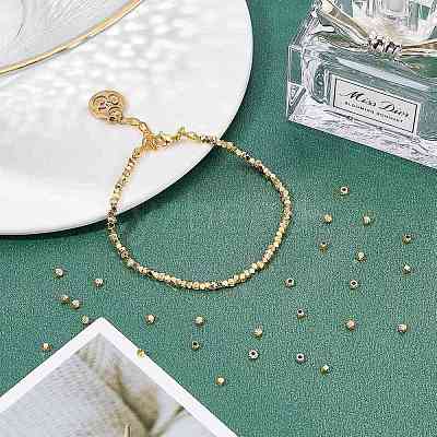 300Pcs 3 Style Brass Beads KK-FH0004-03-1