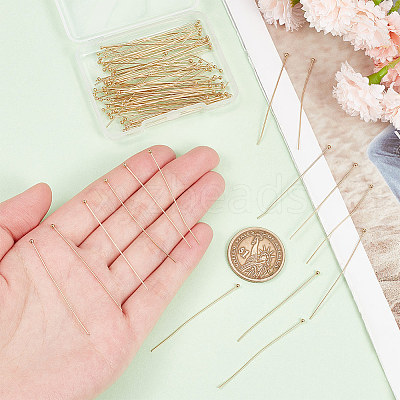 100Pcs 304 Stainless Steel Ball Head Pins STAS-UN0054-06-1