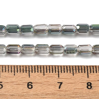 Electroplate Glass Beads Strands EGLA-D031-01-25-1