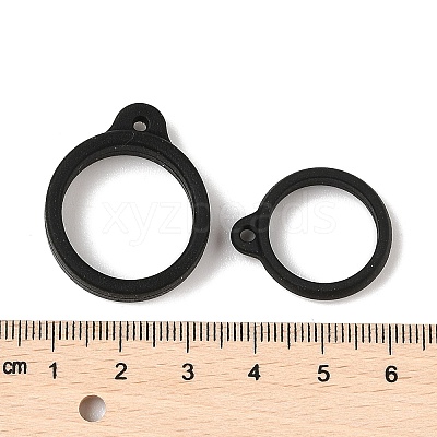 60Pcs 6 Styles Silicone Pendant SIL-GF0001-47-1