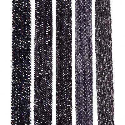 Electroplate Glass Beads Strands EGLA-A044-T4mm-B15-1