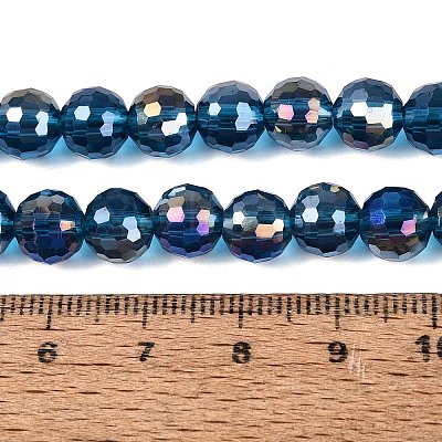 Transparent Glass Beads Strands GLAA-Q107-02A-17-1