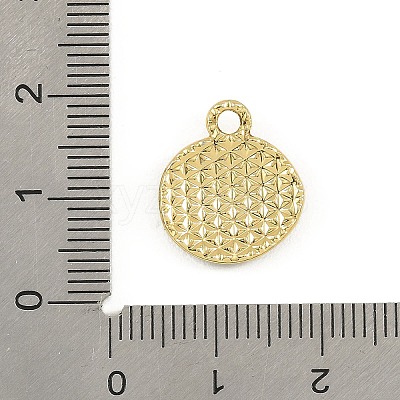 Blended Coffee Alloy Enamel Pendants ENAM-B038-01G-01-1
