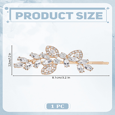 1pc Alloy Hair Bobby Pins PHAR-LP0001-05G-1