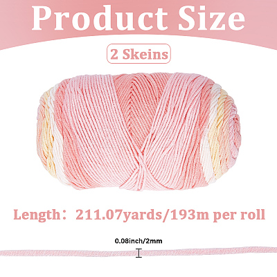 Soft Cashmere Cotton Acrylic Blend Yarn DIY-WH20055-121B-1