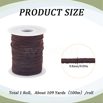 1 Roll 100M Polyester Elastic Cord OCOR-SC0001-10A-03-1