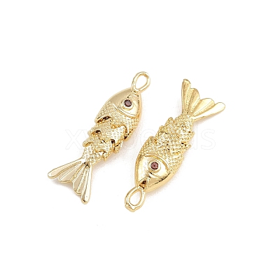Brass Micro Pave Cubic Zirconia Pendants KK-A269-01A-G-1