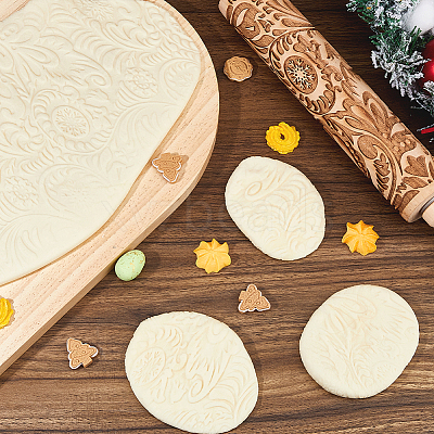 BeechWood Rolling Pin AJEW-WH0248-963-1