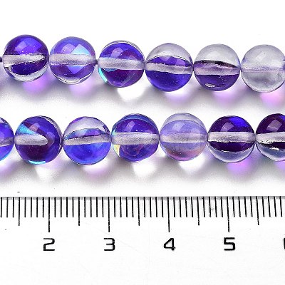 Transparent Glass Beads GLAA-B022-8mm-09-1