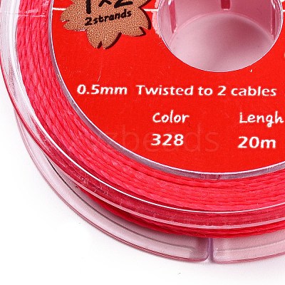 2-Ply Round Waxed Cotton Thread Cords YC-T004-01A-27-1