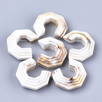 Acrylic Beads OACR-T008-08J-1