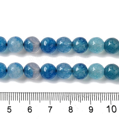Dyed & Heated Natural Dragon Veins Agate Beads Strands G-P539-A01-03-1