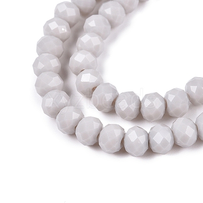 Opaque Solid Color Imitation Jade Glass Beads Strands LS-EGLA-A044-P6mm-D19-1
