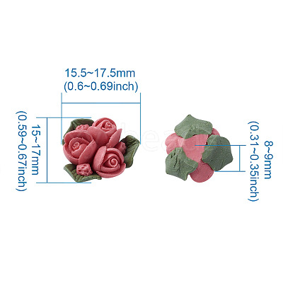 Handmade Porcelain Cabochons PORC-TA0001-02-1