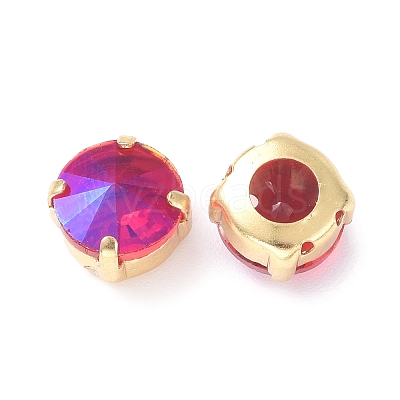 Moonlight Effect Flat Round Sew on Rhinestone RGLA-G018-01A-03-1
