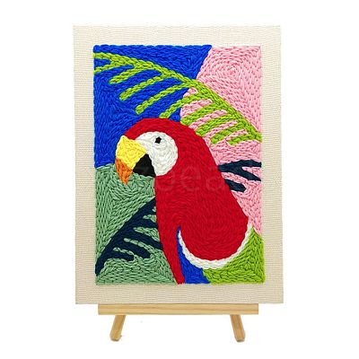 Parrot Punch Embroidery Supplies Kit DIY-H155-07-1