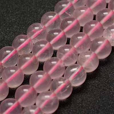 Natural Rose Quartz Beads Strands G-E375-8mm-01-1