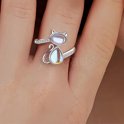 Zinc Alloy with Glass Cuff Rings for Women FS-WGF7E31-01-1