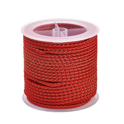 11M Polyester Braided Cord with Cotton Core & Metallic Thread OCOR-Z006-01-27-1