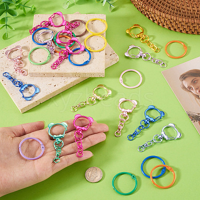 15Pcs Alloy Swivel Clasps FIND-TA0010-55-1
