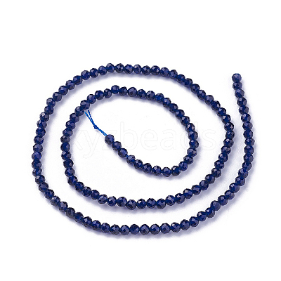 Faceted Glass Beads Strands X-G-F619-09A-3mm-1