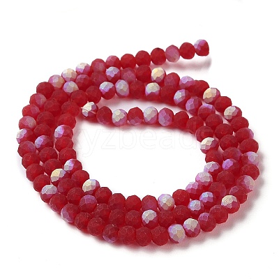 Transparent Glass Beads Strands X1-EGLA-A034-T4mm-MB07-1