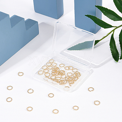 Long-Lasting Plated Brass Open Jump Rings KK-BC0001-15B-1