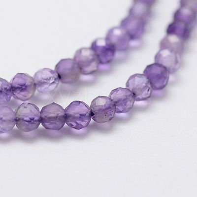 Natural Amethyst Bead Strands X-G-G663-17-2mm-1