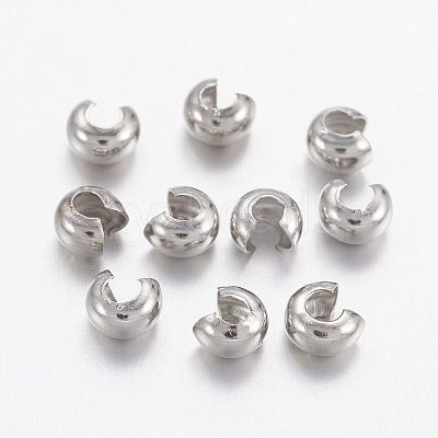 Brass Crimp Beads Covers LS-KK-H289-NFN-NF-1