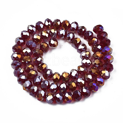 Electroplate Glass Beads Strands EGLA-A034-T3mm-B29-1