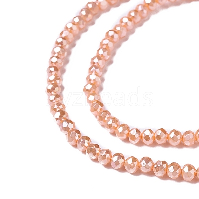 Opaque Glass Beads Strands GLAA-H022-02E-1