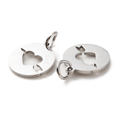 Non-Tarnish 304 Stainless Steel Charms STAS-D050-07P-01-1