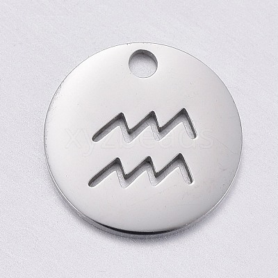Non-Tarnish 304 Stainless Steel Charms STAS-F246-01D-1