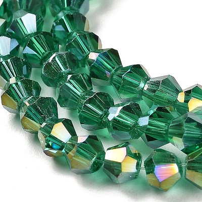Transparent Electroplate Glass Beads Strands LS-GLAA-F029-2mm-A10-1