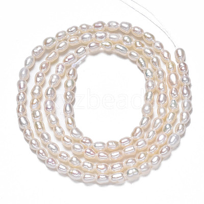 Natural Cultured Freshwater Pearl Beads Strands PEAR-N012-02G-1