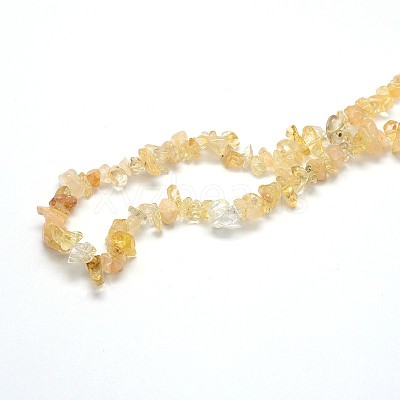 Natural Citrine Beads Strands X-G-O049-B-29-1